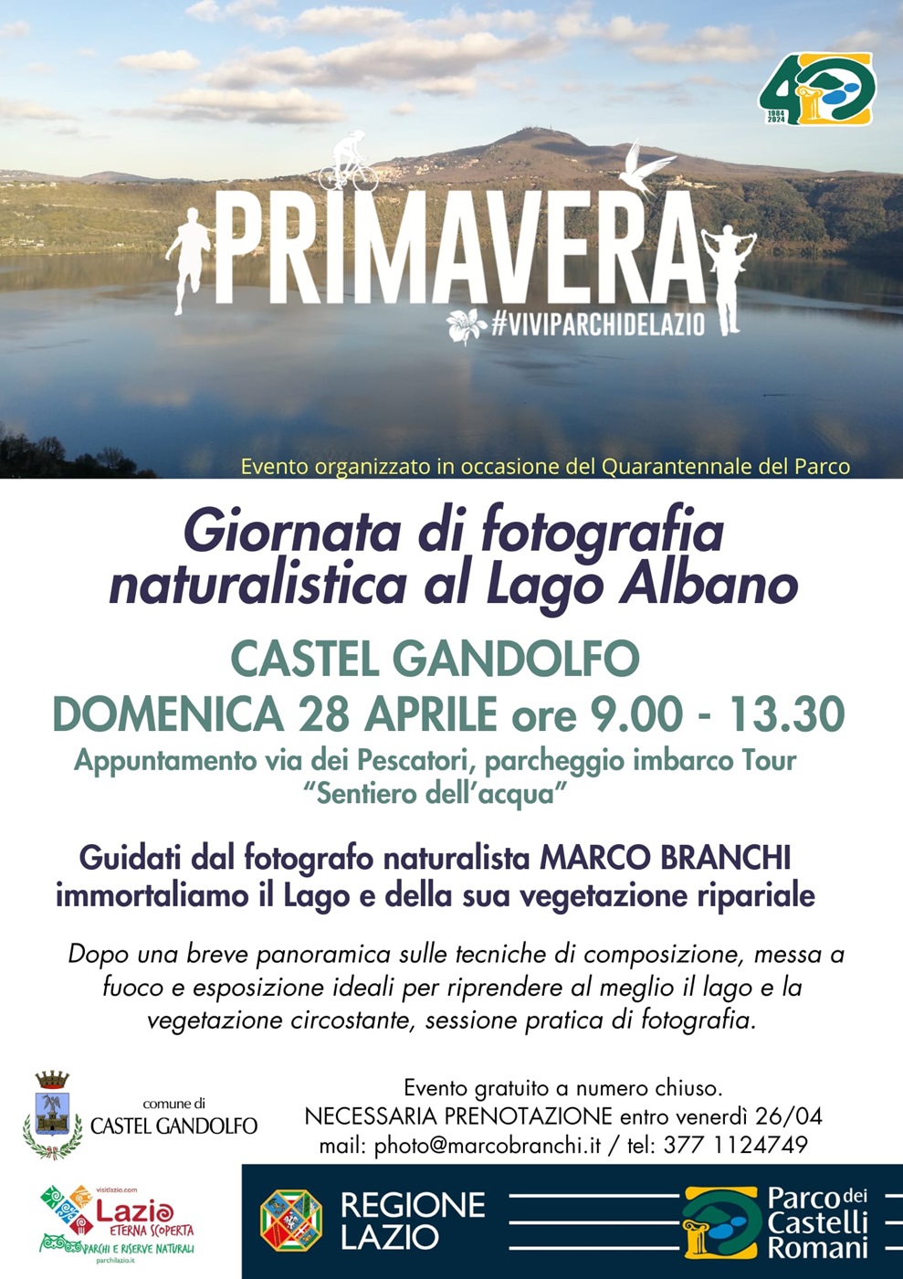 Giornata di fotografia naturalistica al lago Albano